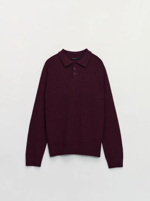 Джемпер из хлопка с отложным воротником / Zarina фото 9