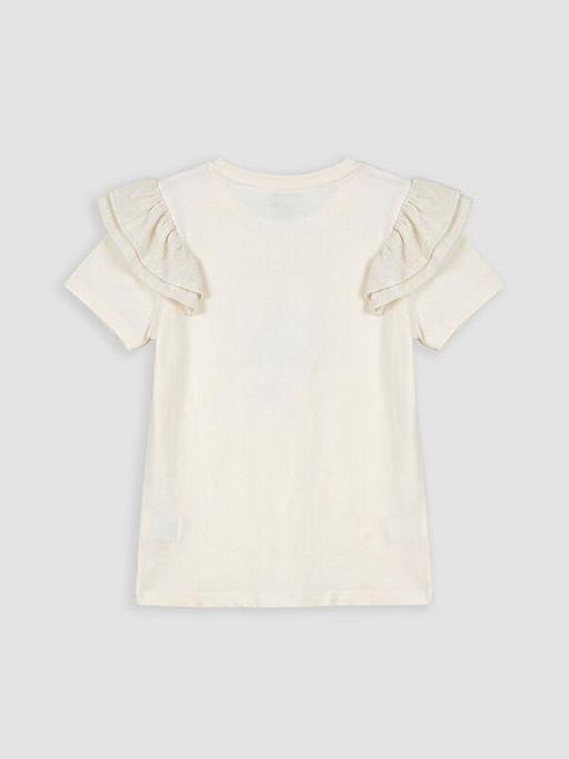 Bisiklet Yaka Boncuklu K?z ?ocuk Ti??rt