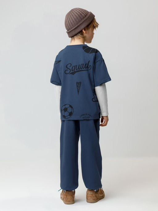 КР 400836/синий космос к616 брюки для мал