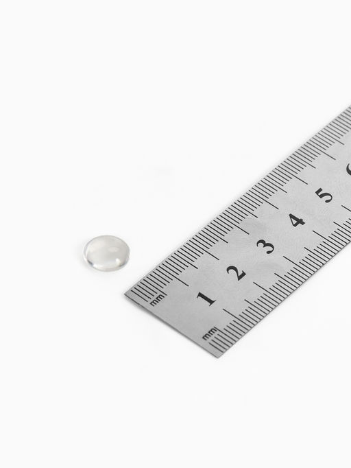 Кабошон стекло, круг 10 мм (набор 5 шт.), прозрачный