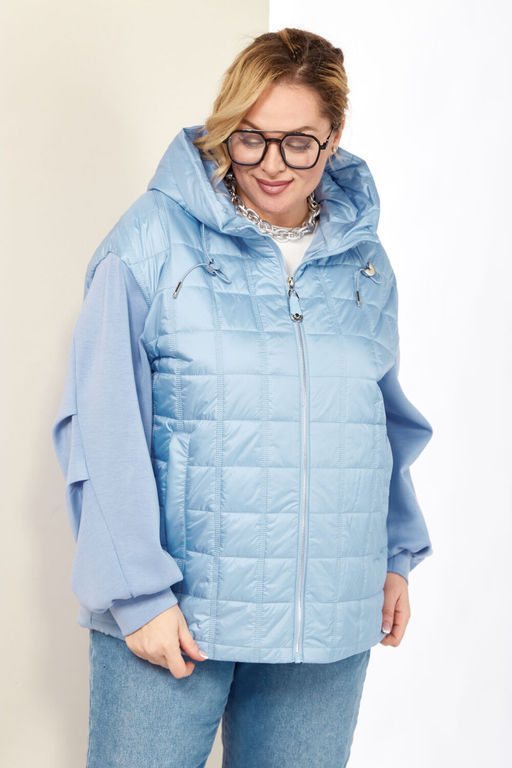 Куртка SHETTI 2184 небесный фото 4