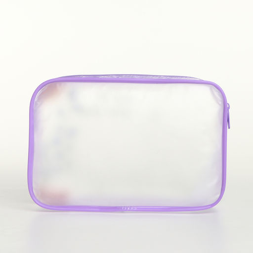 Косметичка на молнии для бассейна, с принтом Enjoy, сиреневая - Simaland фото 2
