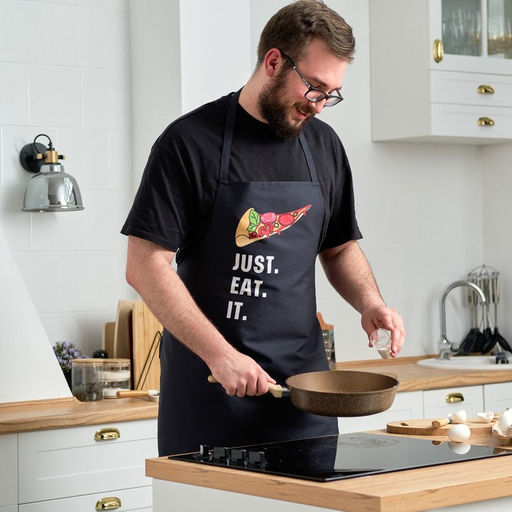 Фартук Этель Just eat it 73×71 см, 100% хлопок, саржа 190 г/м²