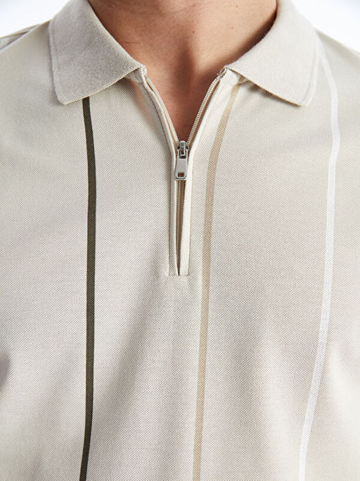 Polo Yaka K?sa Kollu ?izgili Pike Erkek Ti??rt