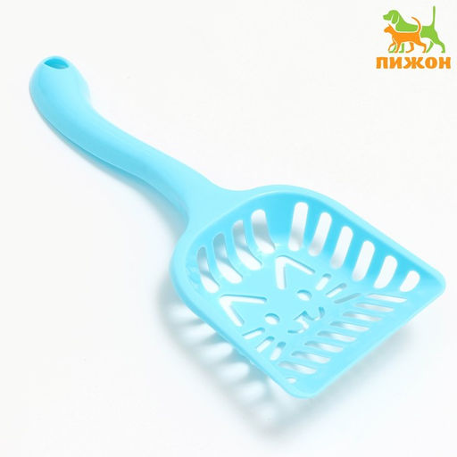 Цена за 2 шт. Совок фигурный «Кот» с эргономичной ручкой, 28×10 см, голубой