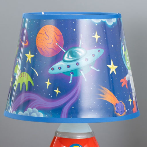 Настольная лампа с абажуром RISALUX Космический корабль, Е14, 15 Вт, 20?20?31 см, МИКС  фото 7