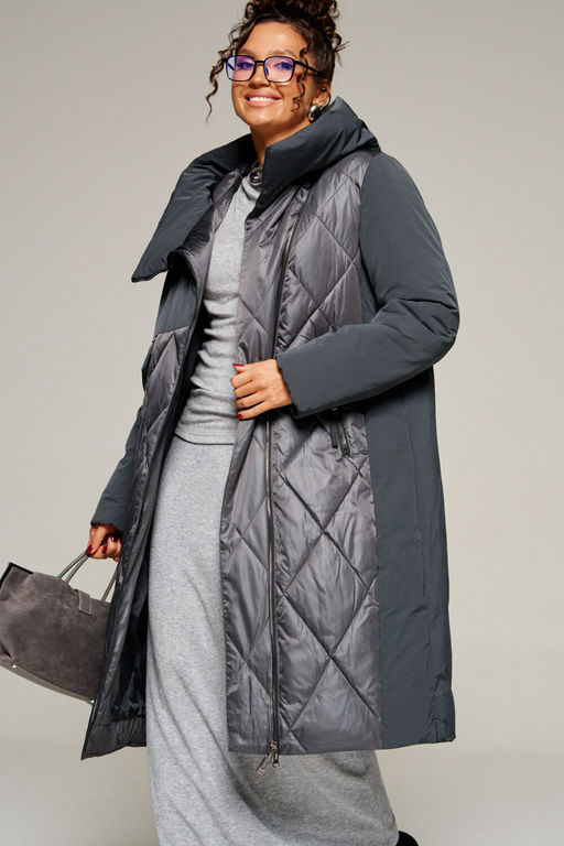 Пальто Beautiful Free 8023 графит