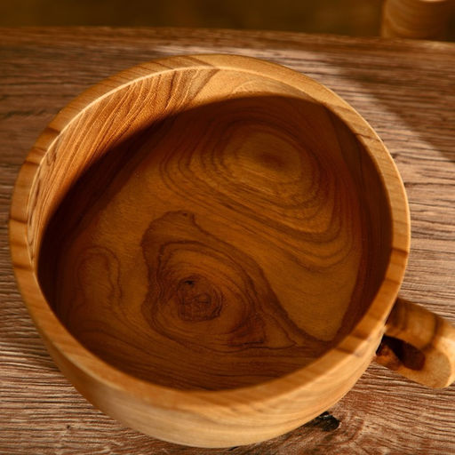 Миска с ручкой 14 х 17 х 7 см, тиковое дерево - Simaland фото 2