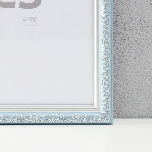 Фоторамка пластик "Винтаж" 50х70 см, голубой (пластик. экр)