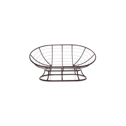 Диван «Мамасан», 164×104×75 см, коричневый, серая подушка