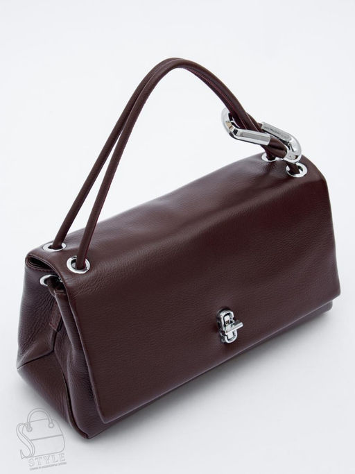 Сумка женская кожаная 8067Q wine red Polina&Eiterou