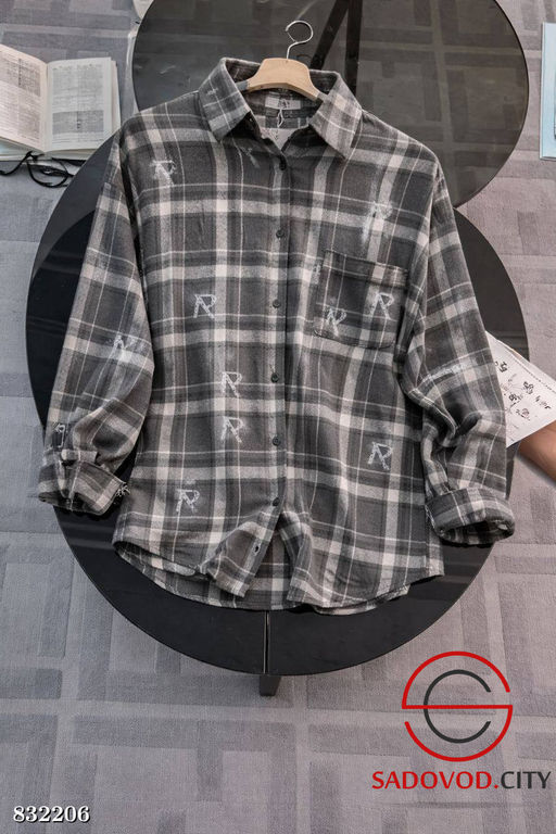 Рубашка женская в клетку