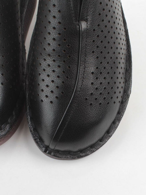 03-5001-1 BLACK Полуботинки женские летние (натуральная кожа) - Фабричный китай фото 9