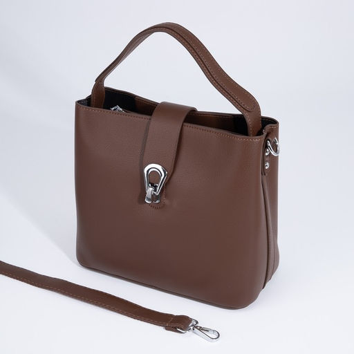 Сумка-тоут на молнии, цвет коричневый - Simaland фото 6