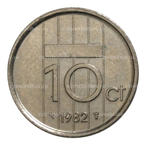 10 центов 1982 года Нидерланды