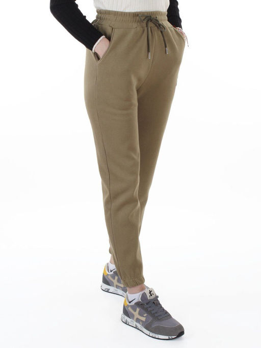 MD54 KHAKI Брюки спортивные утепленные женские (85% хлопок, 10% полиэстер, 5% спандекс)