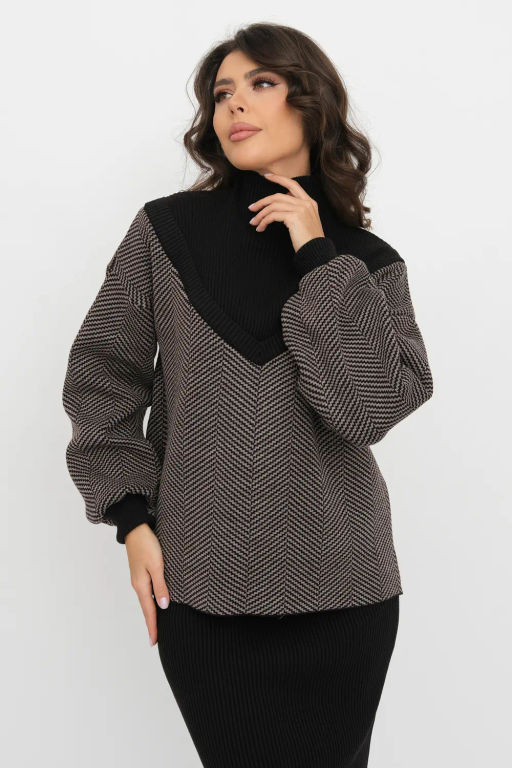ЗЛАТА Костюм М 3306/кофе