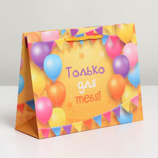Цена за 2 шт. Пакет подарочный ламинированный, упаковка, «Только для тебя», MS 23 х 18 х 8 см