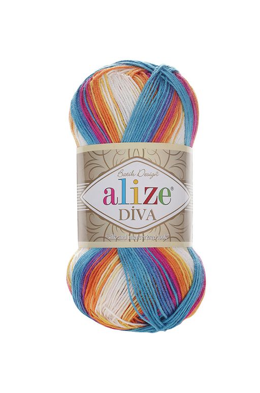 Цена за 5 мотков пряжи Diva Batik