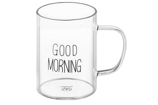 Кружка 450 мл 12*8*11,5 см Good morning с бамбуковой крышкой - Elan gallery фото 6
