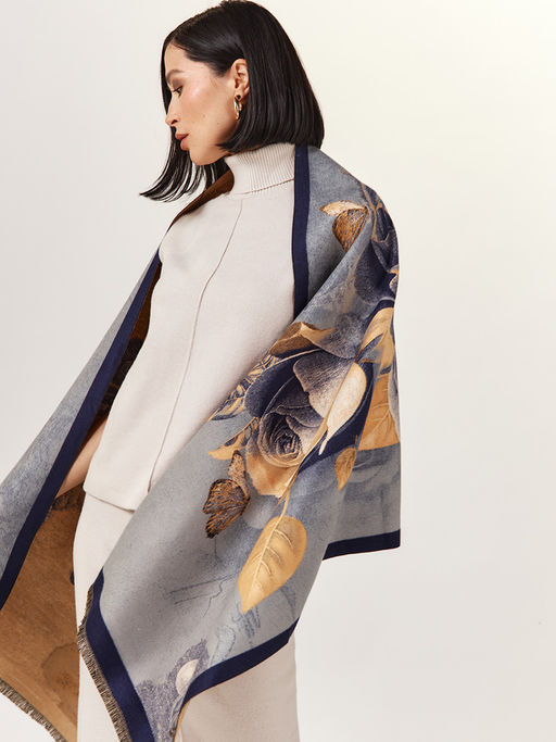 Палантин в составе шерсть и кашемир