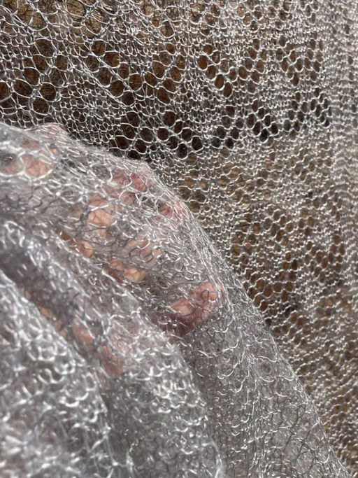 404 Паутинка Шарм серый 1м 30см *1м 30см - Оренбургский пуховый узор фото 4