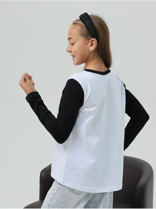 Лонгслив Ангел Детский Чер-Бел - София фото 8