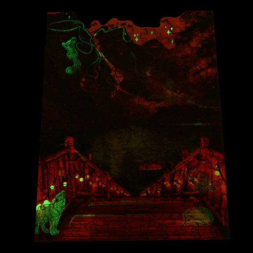 Пазл Вечерний пейзаж фигурные светящиеся детали - Puzzle фото 7