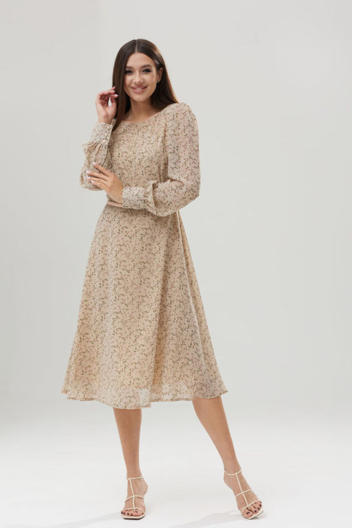 Платье Lars Style 811 бежевый