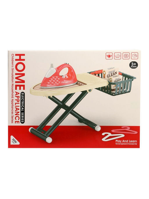 Игровой набор гладильная доска с утюгом, вибрация, вода, 7 предметов