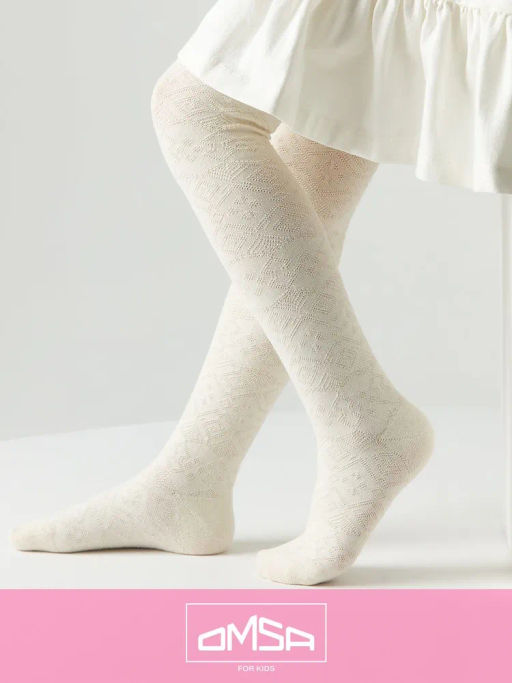 OMSA kids Collant 12A12-2 с жаккардовым рисунком - avorio фото 16