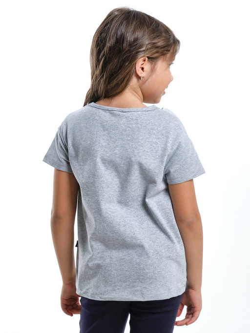 Футболка с принтом UD 6473 серый - Mini maxi фото 2