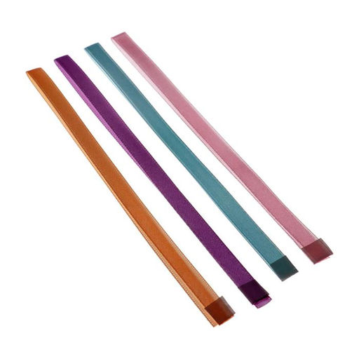 Цена за 5 шт. Закладки-ляссе с клеевым краем для формата А5, deVENTE. Pastel, самоклеящихся для книг формата A5, 4 тонких ленты 6 x 290 мм, двусторонняя плотная лента, в пластиковом пакете