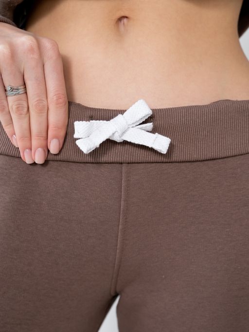 теплый Костюм футер 3-х нитка НАЧЕС коричневый - Binita фото 11