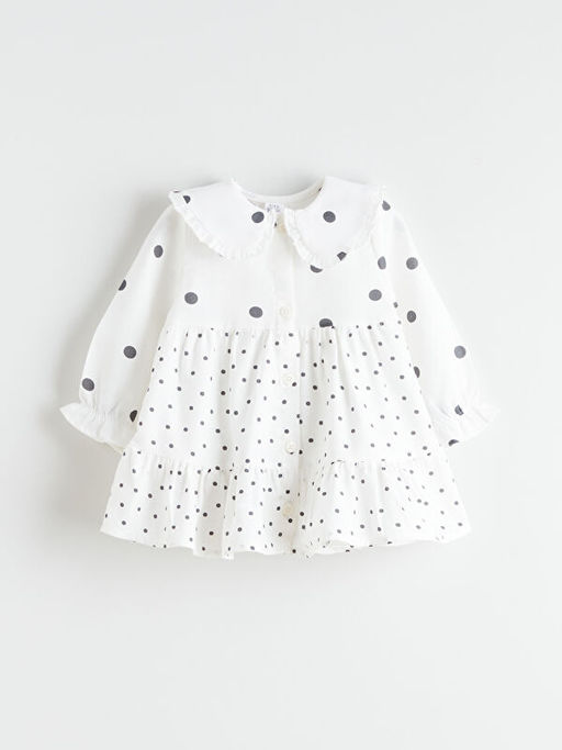 Bebe Yaka F?rf?rl? K?z Bebek Elbise