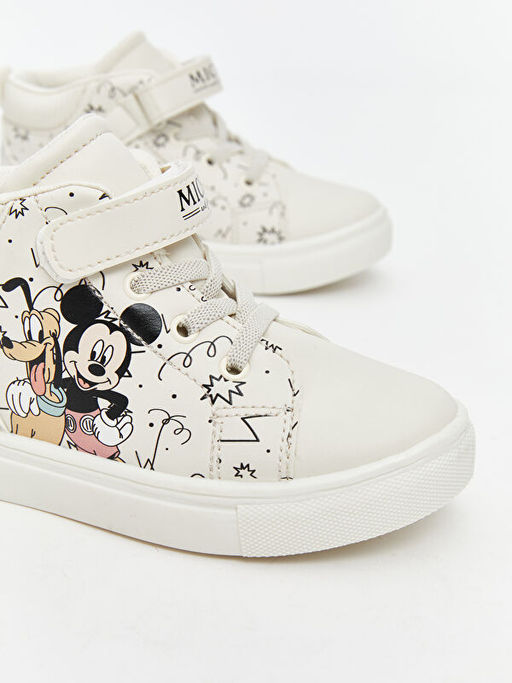 Mickey Mouse Bask?l? Erkek Bebek Spor Ayakkab?