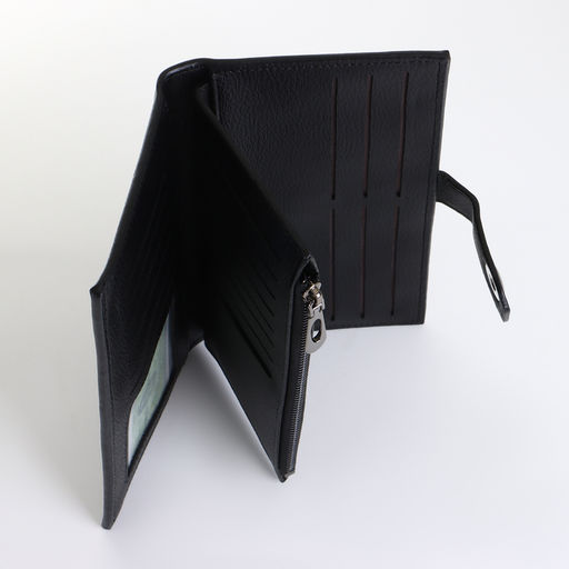 Портмоне мужское на магните, чёрное