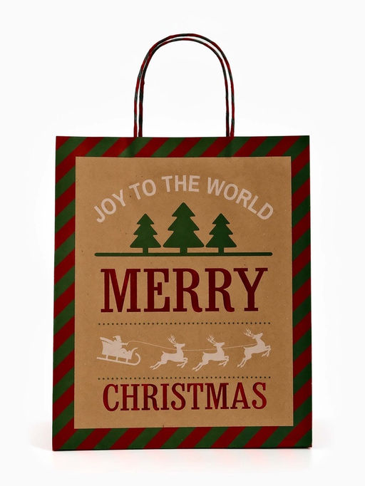 Набор подарочных пакетов «Новогодний», 3 шт, тиснение, 25 × 4 × 30.5 см, 30 × 40 × 11.5 см, 18 × 23 × 10 см