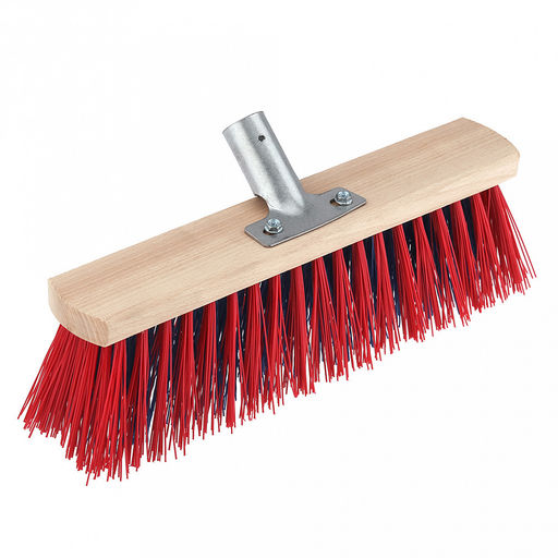 Щетка для пола деревянная 30см, втулка наклонная металлическая с резьбой д22мм, бук (Россия)