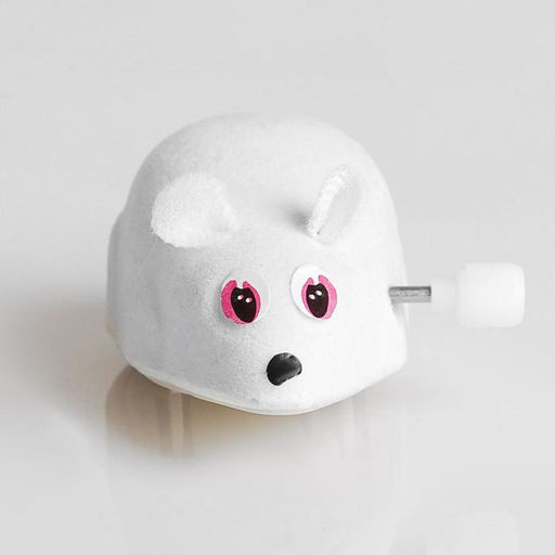 Мышь заводная, 7 см, белая - Пижон фото 5