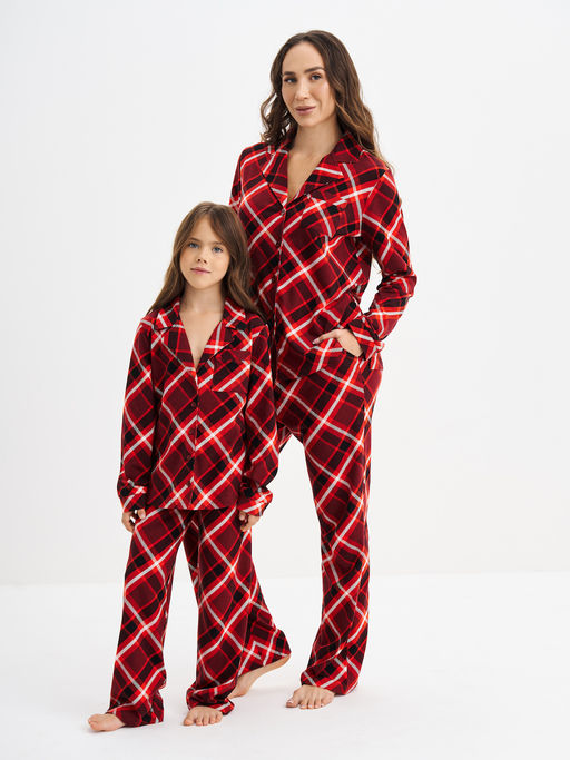 Красная пижама в клетку - Kogankids фото 16