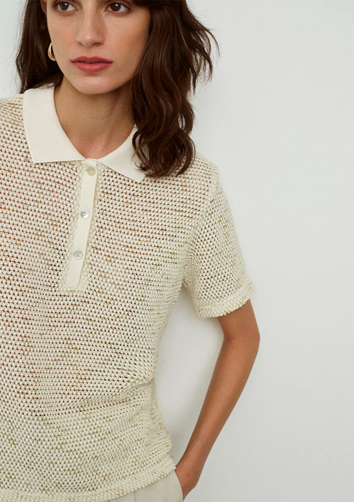 Bej Polo Tisort - Mavi фото 5