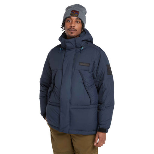 Мужская куртка Timberland Jacket Puffer Parka темно-синяя  фото 8