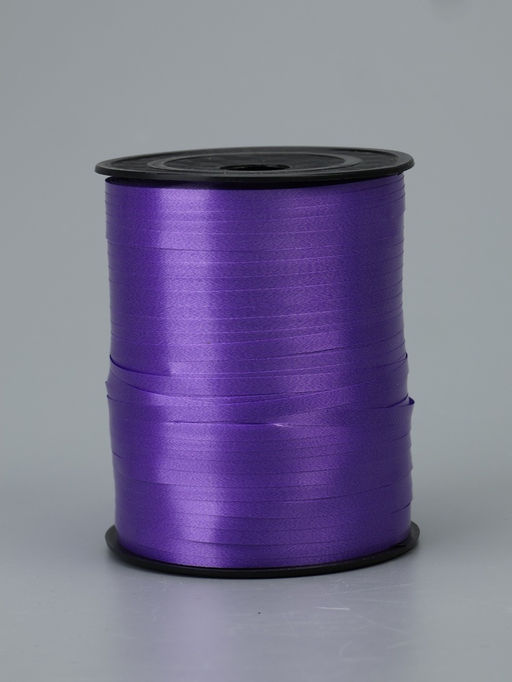 Лента для декора, подарков и шаров, фиолетовый, 0.5 см × 500 м