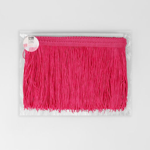 Тесьма декоративная «Бахрома», 15 см, 5±0.5 м, розовая