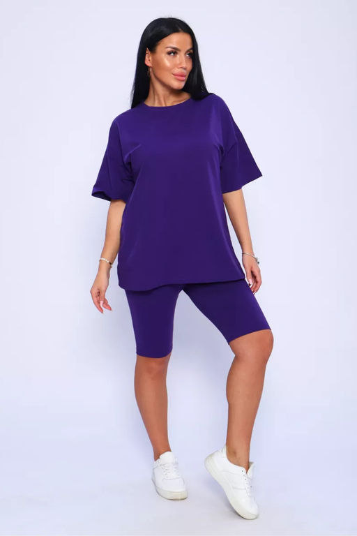 Костюм спортивный футболка и велосипедки КЖ-002