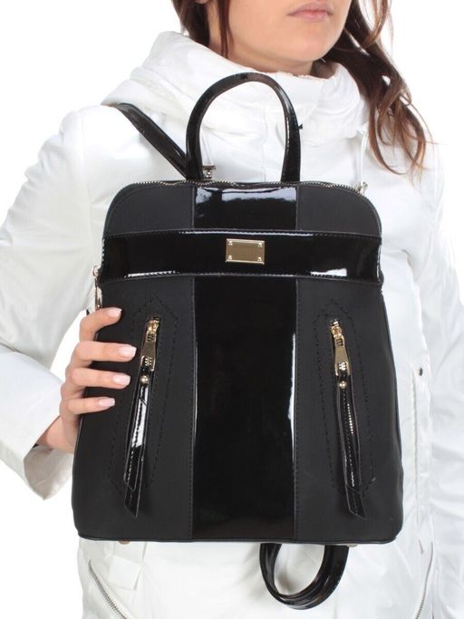 L22473 BLACK Сумка-рюкзак (искусственная кожа) - Фабричный китай фото 2