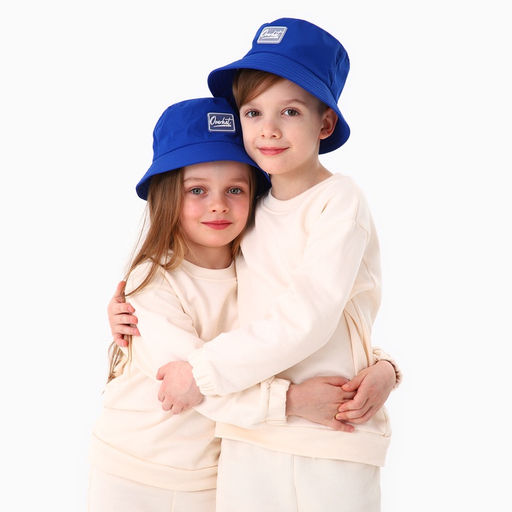 Панама детская для мальчика, синяя, р-р 48-50 см