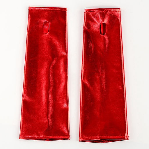 Карнавальный костюм «Новогодняя красавица»: платье, колпак, перчатки, чокер, р-р 42-44, красный