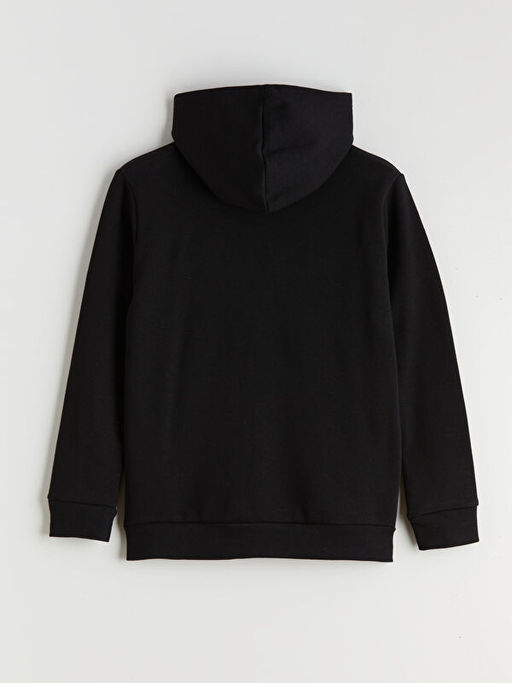 Kap??onlu Erkek ?ocuk Kal?n Fermuarl? Sweatshirt